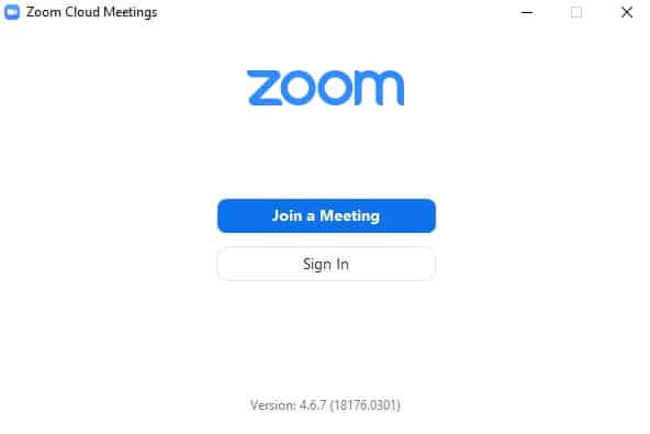 شرح برنامج zoom cloud meetings واجهة البرنامج