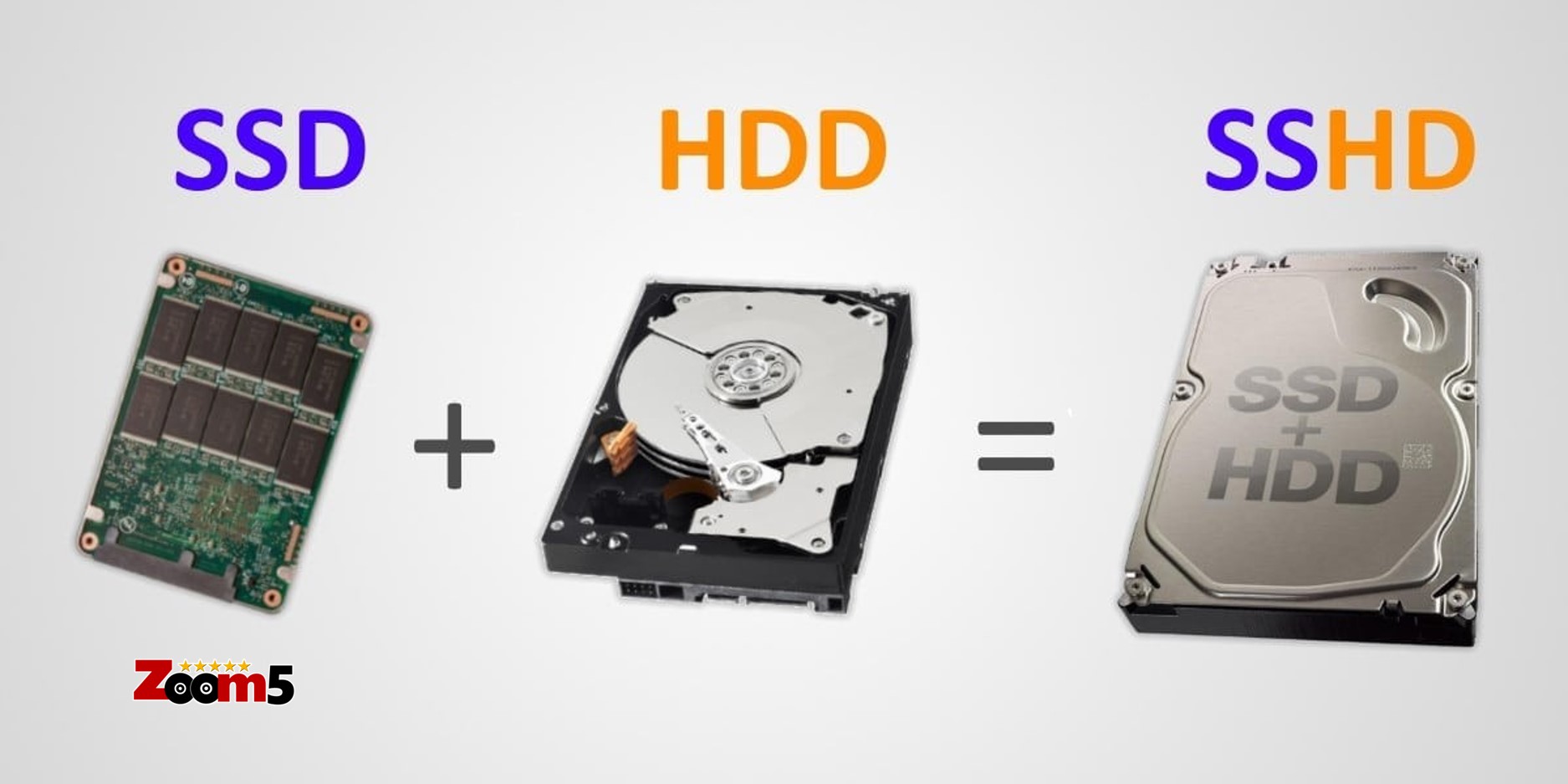 الفرق بين HDD و SSD و SSHD