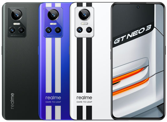 Realme GT Neo 3 Colors - زووم فايف